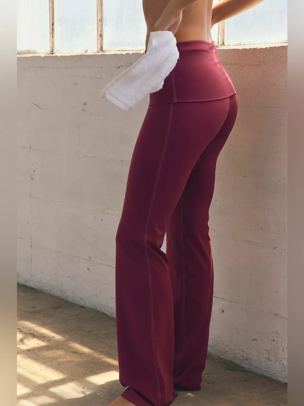 NWOT Free People Movement Never Better Foldover Pants